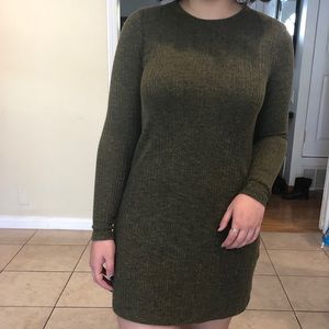 Knit green topshop dress